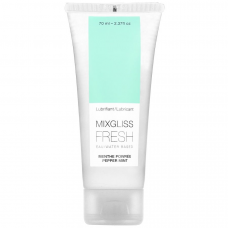 MIXGLISS - LUBRIFICANTE BASE DE GUA EFEITO FRIO SABOR MENTA 70 ML