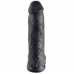 KING COCK - 12 DILDO PRETO COM BOLAS 30.48 CM