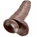KING COCK - 12 DILDO CASTANHO COM BOLAS 30.48 CM
