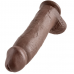 KING COCK - 12 DILDO CASTANHO COM BOLAS 30.48 CM