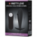 PRETTY LOVE - SILICONE ANAL PLUG FORMA DE PÊNIS E 12 MODOS DE VIBRAO PRETO