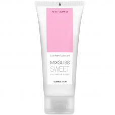 MIXGLISS - LUBRIFICANTE BASE DE GUA SABOR GOMA 70 ML
