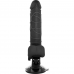 BASECOCK - CONTROLE REMOTO VIBRADOR REALÍSTICO PRETO 18,5 CM