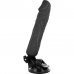 BASECOCK - CONTROLE REMOTO VIBRADOR REALÍSTICO PRETO 20 CM