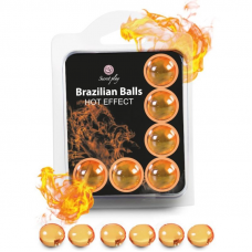SECRETPLAY - CONJUNTO 6 BOLAS BRASILEIRAS EFEITO DE CALOR