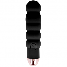 DOLCE VITA - VIBRADOR RECARREGÁVEL SEIS PRETO 7 VELOCIDADES