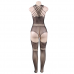 QUEEN LINGERIE - CORREIAS NECK BODYSTOCKING S/L
