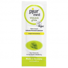 PJUR - MED VEGAN GLIDE LUBRIFICANTE  BASE DE GUA 2 ML