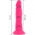 DIVERSIA - DILDO FLEXÍVE COM VIBRAÇÃO 23 CM - ROSA