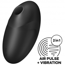 SATISFYER - ESTIMULADOR E VIBRADOR DE PULSO DE AR VULVA LOVER 3 PRETO