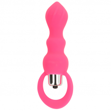 OHMAMA - ESTIMULADOR ANAL COM VIBRAÇÃO 9 CM ROSA