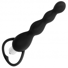 OHMAMA - ESTIMULADOR ANAL COM VIBRAÇÃO PRETA