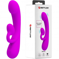 PRETTY LOVE - VIBRADOR SINCERO E OTADOR DE CLITÓRIS SILICONE ROXO
