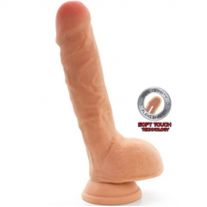 GET REAL - DILDO DUAL DENSITY 25,5 CM BOLAS PELE