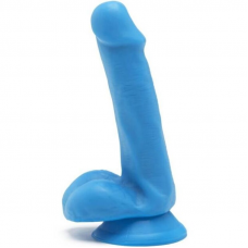 GET REAL - HAPPY DICKS DILDO 12 CM BOLAS AZUIS