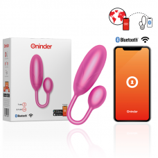 ONINDER - OVO VIBRATÓRIO DENVER ROSA 7 X 2,7 CM APLICATIVO GRATUITO