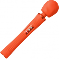 FUN FACTORY - VIM SILICONE RECARREGVEL VIBRANTE PESO RUMBLE WAND SUNRISE ORANGE