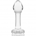 NEBULA SERIES BY IBIZA - MODELO 2 ANAL PLUG VIDRO BOROSILICADO 11 X 3,5 CM TRANSPARENTE