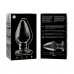 NEBULA SERIES BY IBIZA - MODELO 3 ANAL PLUG VIDRO BOROSILICADO 11 X 5 CM TRANSPARENTE