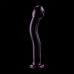 NEBULA SERIES BY IBIZA - MODELO 18 DILDO VIDRO BOROSILICADO 18,5 X 3,5 CM ROSA