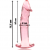 NEBULA SERIES BY IBIZA - MODELO 19 DILDO VIDRO BOROSILICADO 18,5 X 4 CM ROSA