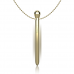 IBIZA - ESTIMULADOR DE BOLSO CLITÓRICO COLAR CARREGADOR USB 12 MODOS DE VIBRAO DOURADO 12,2 X 1,5