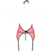 PASSION - PEONIA CORSET LINHA ERÓTICA VERMELHO L/XL