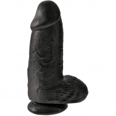 KING COCK - PÊNIS GORDINHO REALISTA 23 CM PRETO
