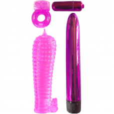CLASSIX - KIT PARA CASAIS COM ANEL, BAINHA E BALAS ROSA