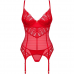OBSESSIVE - CORSET INGRIDIA E TANGA VERMELHA M/L
