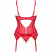 OBSESSIVE - CORSET INGRIDIA E TANGA VERMELHA XL/XXL