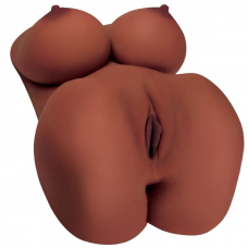 PDX PLUS - MASTURBADOR FEMININO REALÍSTICO EZ BANG TORSO MARROM