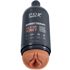 PDX PLUS - STROKER MASTURBADOR DISCRETO DESIGN DE GARRAFA MILK ME HONEY CANDY SHAMPOO