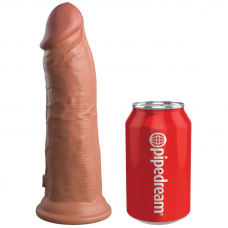KING COCK - ELITE DILDO DE SILICONE REALISTA 20.3 CM CARAMELO
