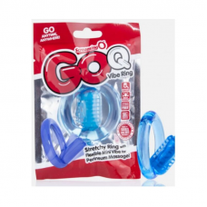 SCREAMING O - GO Q VIBE ANEL VIBRADOR TRANSPARENTE