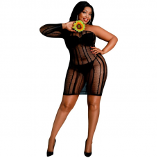 MOONLIGHT - VESTIDO MODELO 5 PRETO PLUS SIZE
