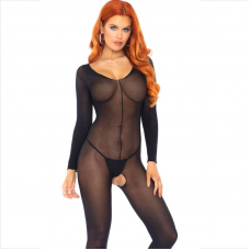 LEG AVENUE - BODYSTOCKING MANGA COMPRIDA PRETO