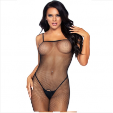 LEG AVENUE - BODYSTOCKING FISHNET COM ABERTURA