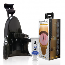 FLESHLIGHT - UNIDADE DE TREINAMENTO STAMINA GO SENHORA + LANÇAMENTO UNIVERSAL + LUBRIFICANTE AQUA QUALITY 50 ML