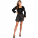 LIVCO CORSETTI FASHION - JACQUELINE LC 90249 VESTIDO + CAMISA + CALCINHA PRETA S/M