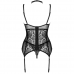 LIVCO CORSETTI FASHION - COLEO GIELLANDRA FOR THE SENSES CORSET + CALCINHA PRETA