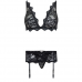 LIVCO CORSETTI FASHION - BELITA LC 90231 SUTI + CALA + CINTA LIGA PRETO L/XL