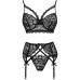 LIVCO CORSETTI FASHION - MORIDAM LC 90552 SUTI + CINTA LIGA + CALA NEGRO L/XL