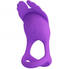 PRETTY LOVE - ANEL PARA PÊNIS VIBRANTE 7 VIBRAÕES SILICONE ROXO