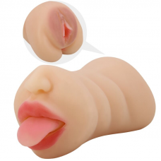 CRAZY BULL - SARAH MASTUBADOR EM FORMA DE VAGINA DUPLA ENTRADA