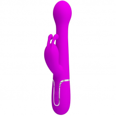 PRETTY LOVE - VIBRADOR DEJON COELHO 3 EM 1 MULTIFUNO VIOLETA
